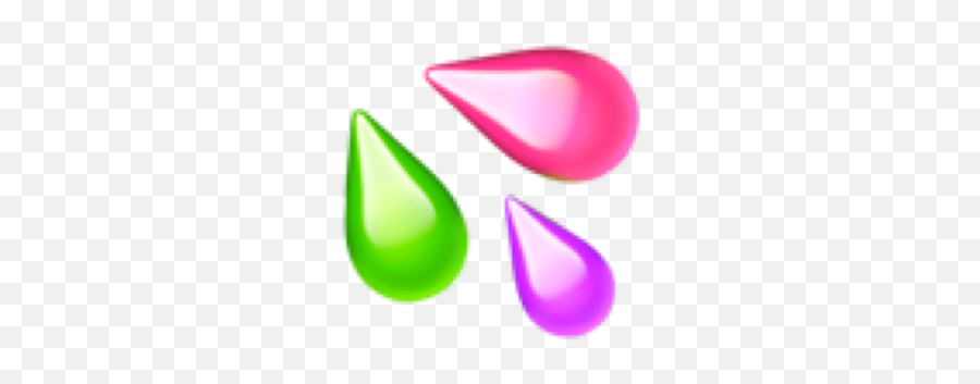 Tearsraindropsemojiaestheticcolorsgreenpinkpurple Freet - Graphic Design Emoji,Raindrop Emoji