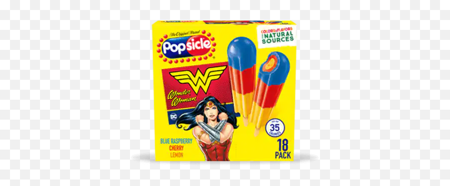 Popsicle - Wonder Woman Ice Pops Emoji,Popsicle Emoji