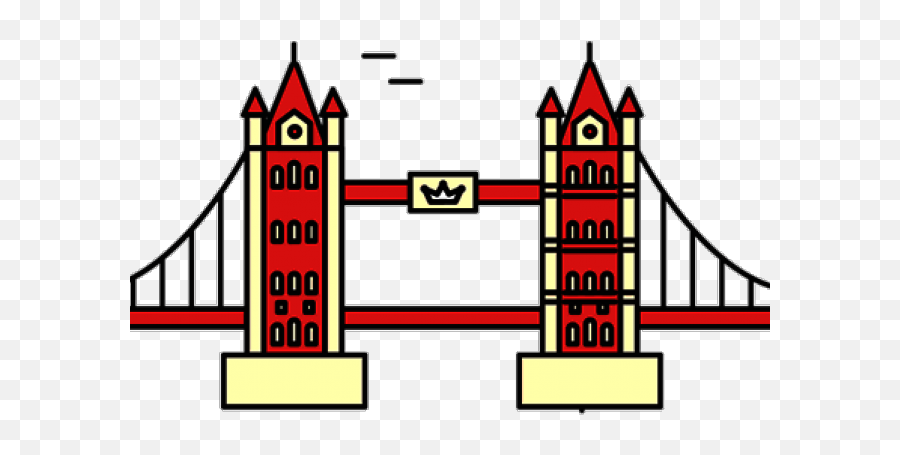 Tower Bridge Clipart Cartoon - Tower Bridge Clip Art Emoji,Bridge Emoji