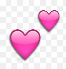 Emojis - Transparent Background Pink Heart