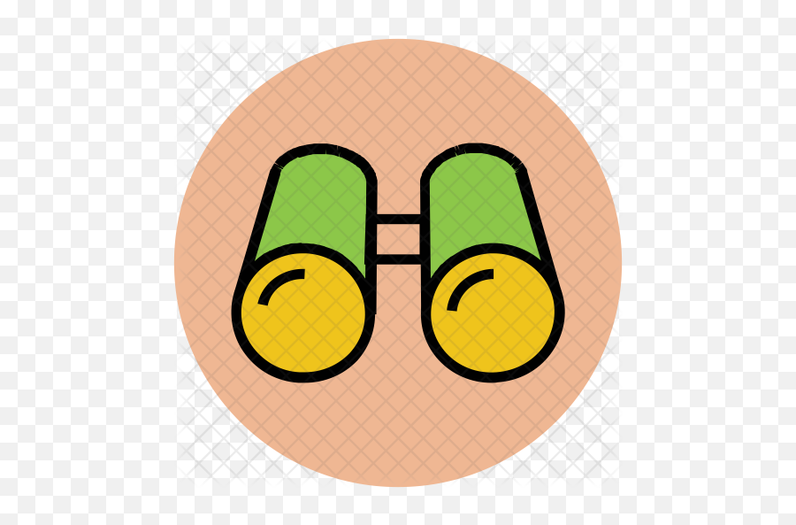 Binoculars Icon Of Colored Outline - Smiley Emoji,Binoculars Emoticon