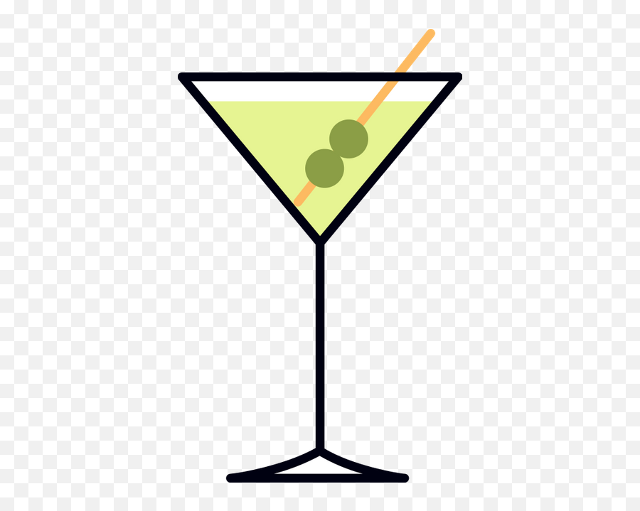 Dirty Martini Graphic - Clip Art Emoji,Martini Emoji