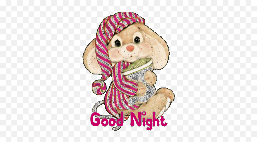 Good Night Glitter Gifs - Cute Good Night Clipart Emoji,Good Night Emoji