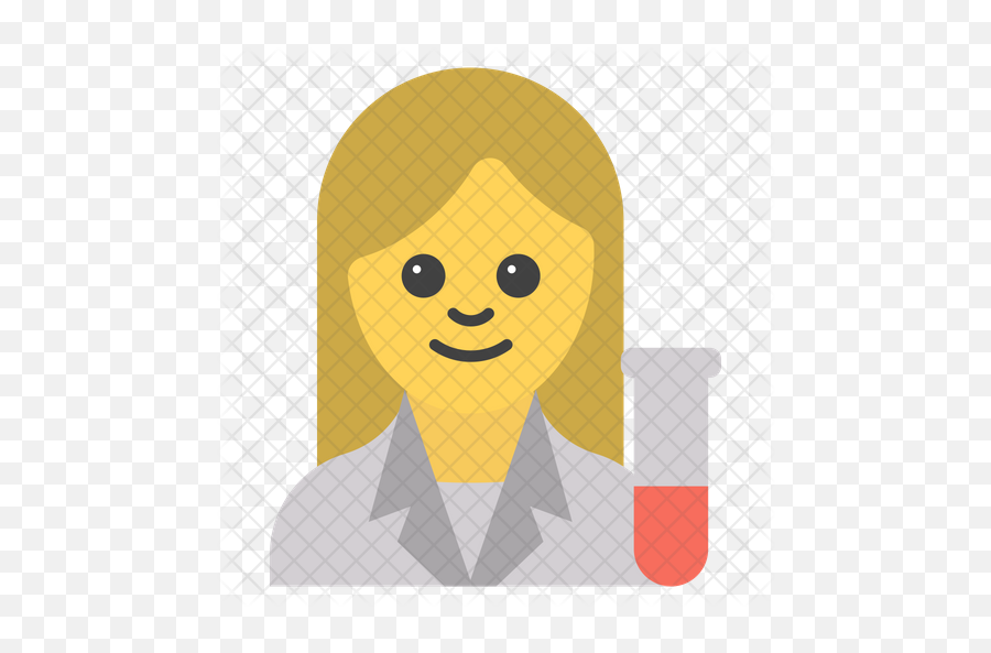 Female Scientist Emoji Icon - Illustration,Scientist Emoji