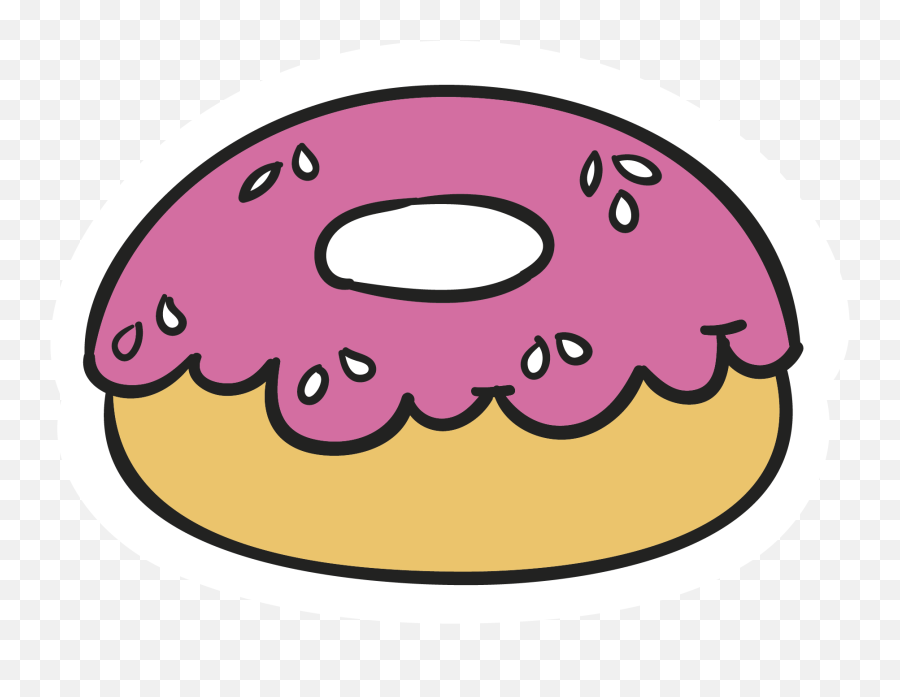 Cartoon Clip Art Donut Transprent Png - Cartoon Donut Emoji,Doughnut Emoji
