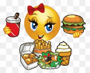 Girly Emoji Stickers For Whatsapp - Eat