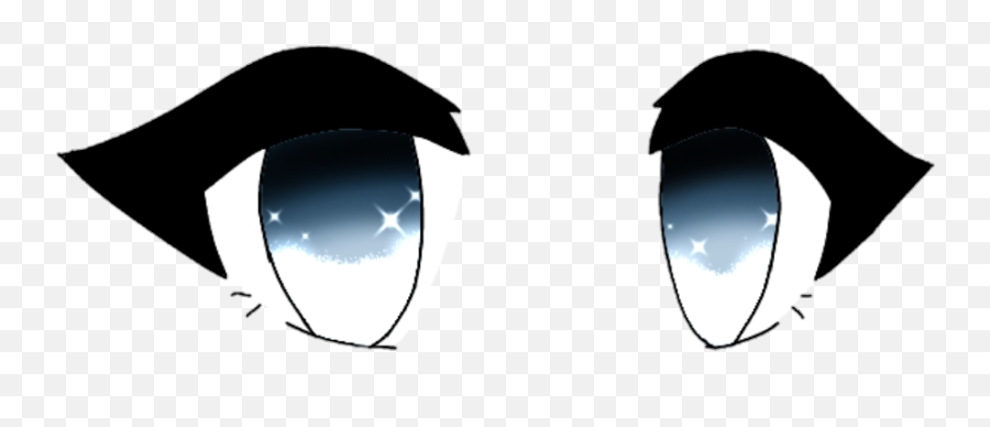 Gacha Life Verse Eyes Baby Light Dark Blue Pretty Cute - Black Gacha Life Eyes Transparent Emoji,Dark Sunglasses Emoji