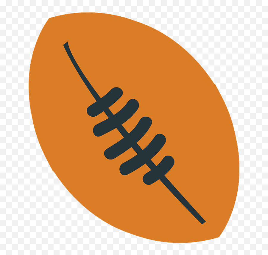 Rugby Football Emoji Clipart - Illustration,Football Emoji Text