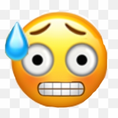 Awkward Nervous Um Sticker - Imágenes De Emojis Nerviosos