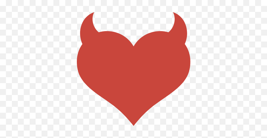 Solid Horned Heart Graphic - Emoji Free Graphics U0026 Vectors Girly,Love Emoji