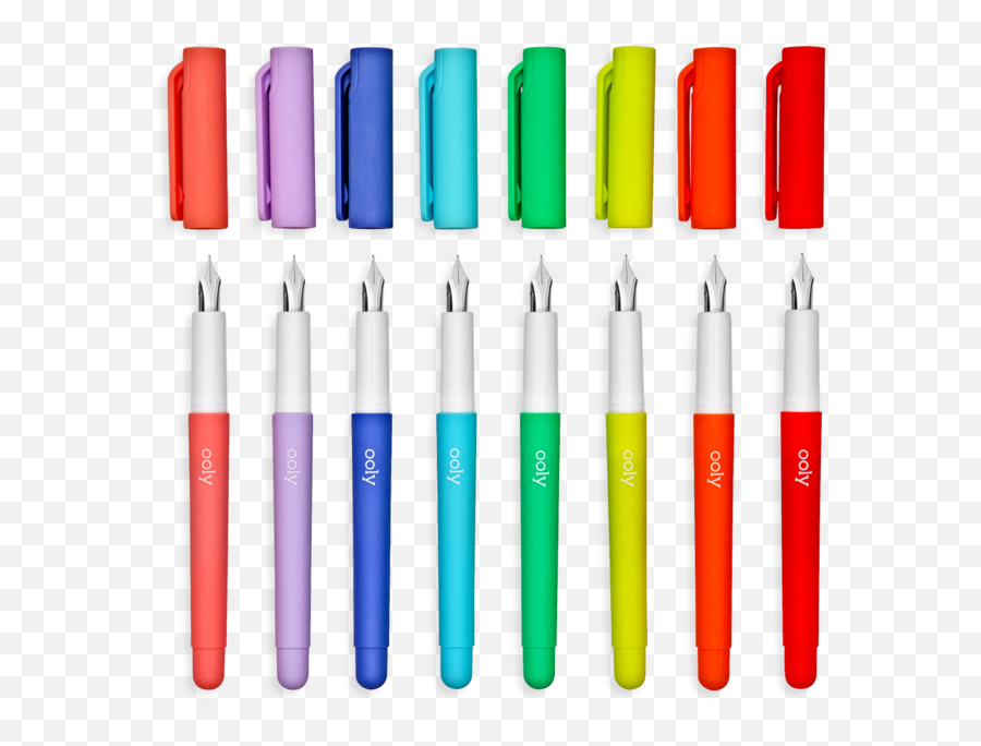 Color Write Fountain Pens - Ooly Color Write Fountain Pen Emoji,Emoji Pens