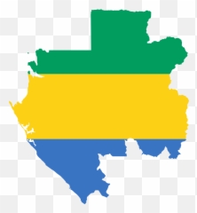 Gabon Flag - Flag Map Of Gabon Emoji,Cambodia Flag Emoji