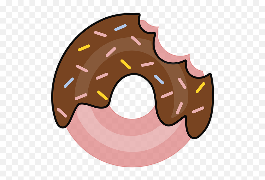Bud Donut Donuts - Eaten Donut Png Emoji,Unicorn Emoji Cake