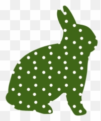 Bunny Easter Green Dotted Rabbit - Orange Polka Dotted Rabbit Emoji,Bunny Ears Emoji
