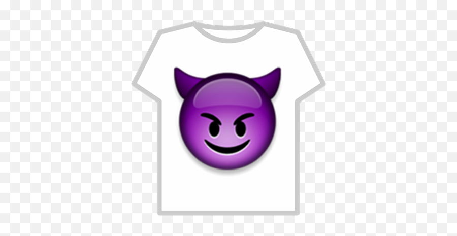 Devil Face Smiling Emoji - Japanese T Shirt Roblox,Smiling Emoji