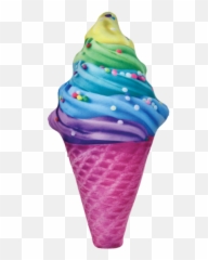 Ice Cream Cone Scented Microbead Pillow - Bubblegum Ice Cream In Cone Emoji,Ice Cream Cone Emoji