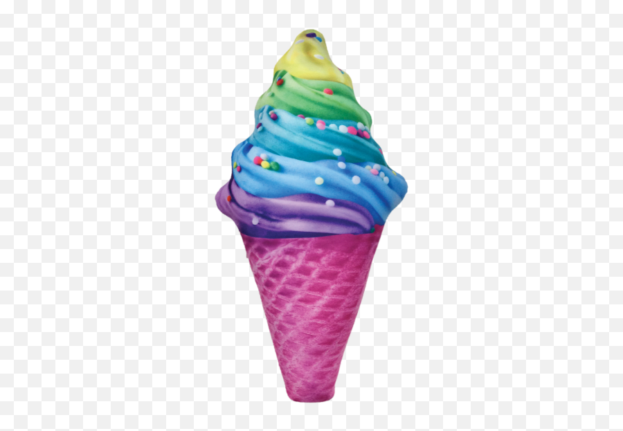 Ice Cream Cone Scented Microbead Pillow - Bubblegum Ice Cream In Cone Emoji,Ice Cream Cone Emoji