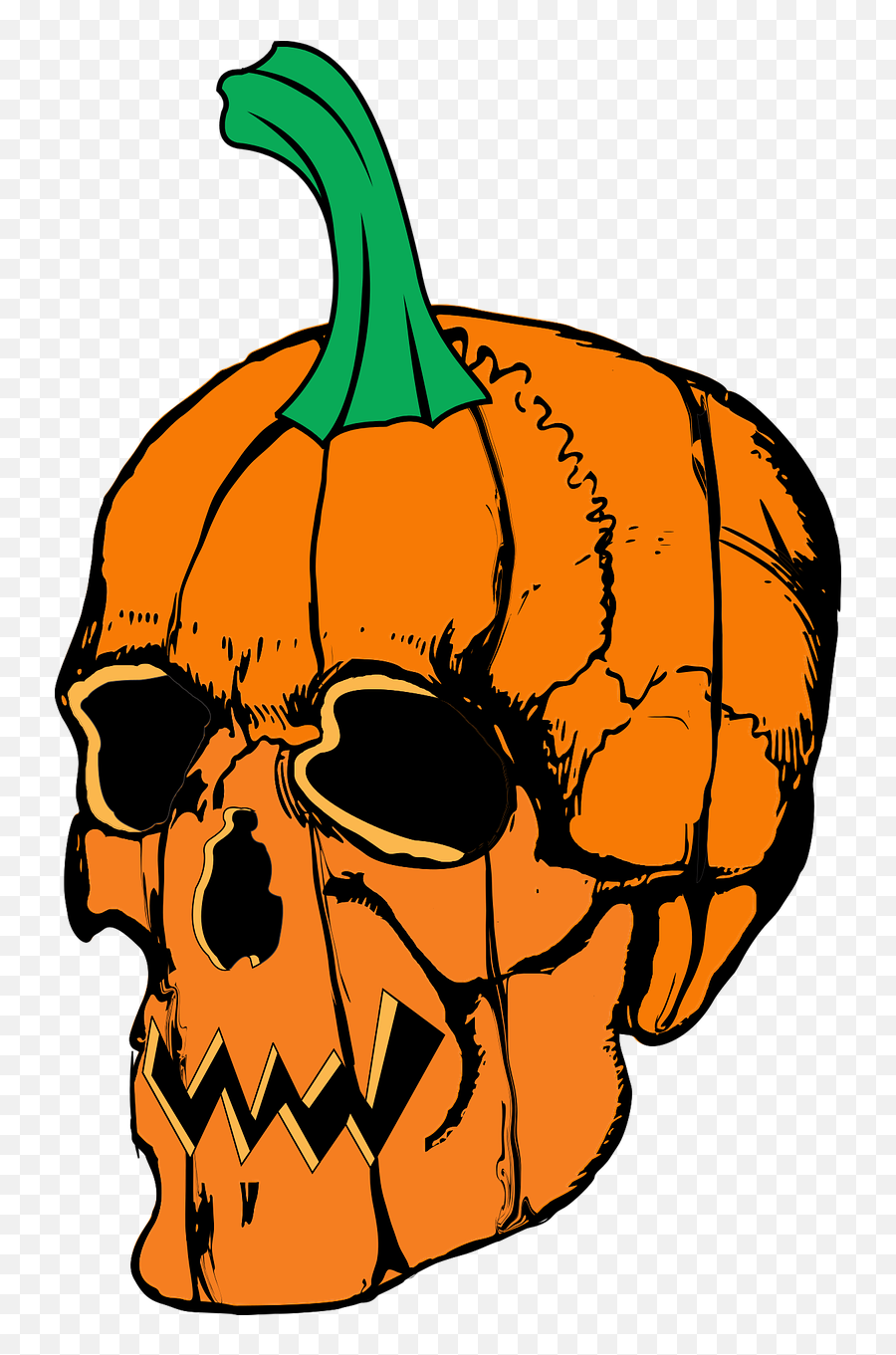 Picture - Skull Pumpkin Clip Art Emoji,Free Halloween Emojis