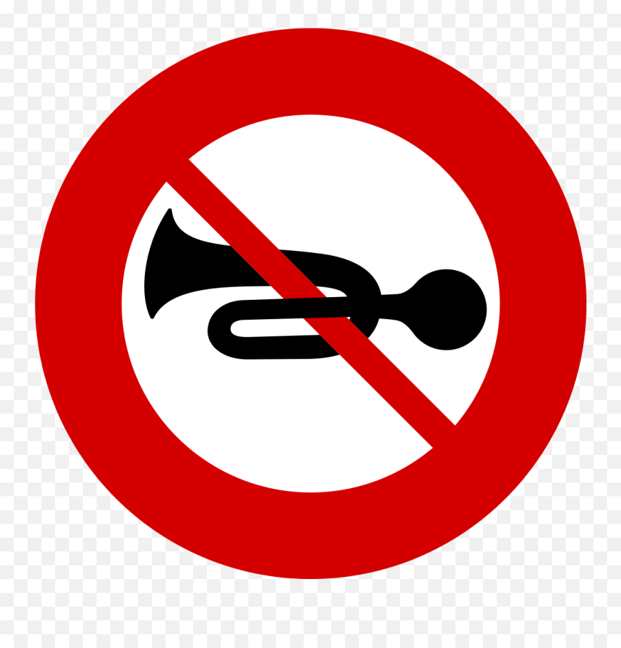 Italian Traffic Signs - No Horn Sign Board Emoji,No Sound Emoji