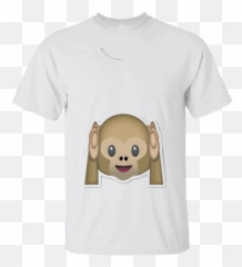 Monkey Emoji T - Emoji Del Changuito Iphone,Clam Emoji