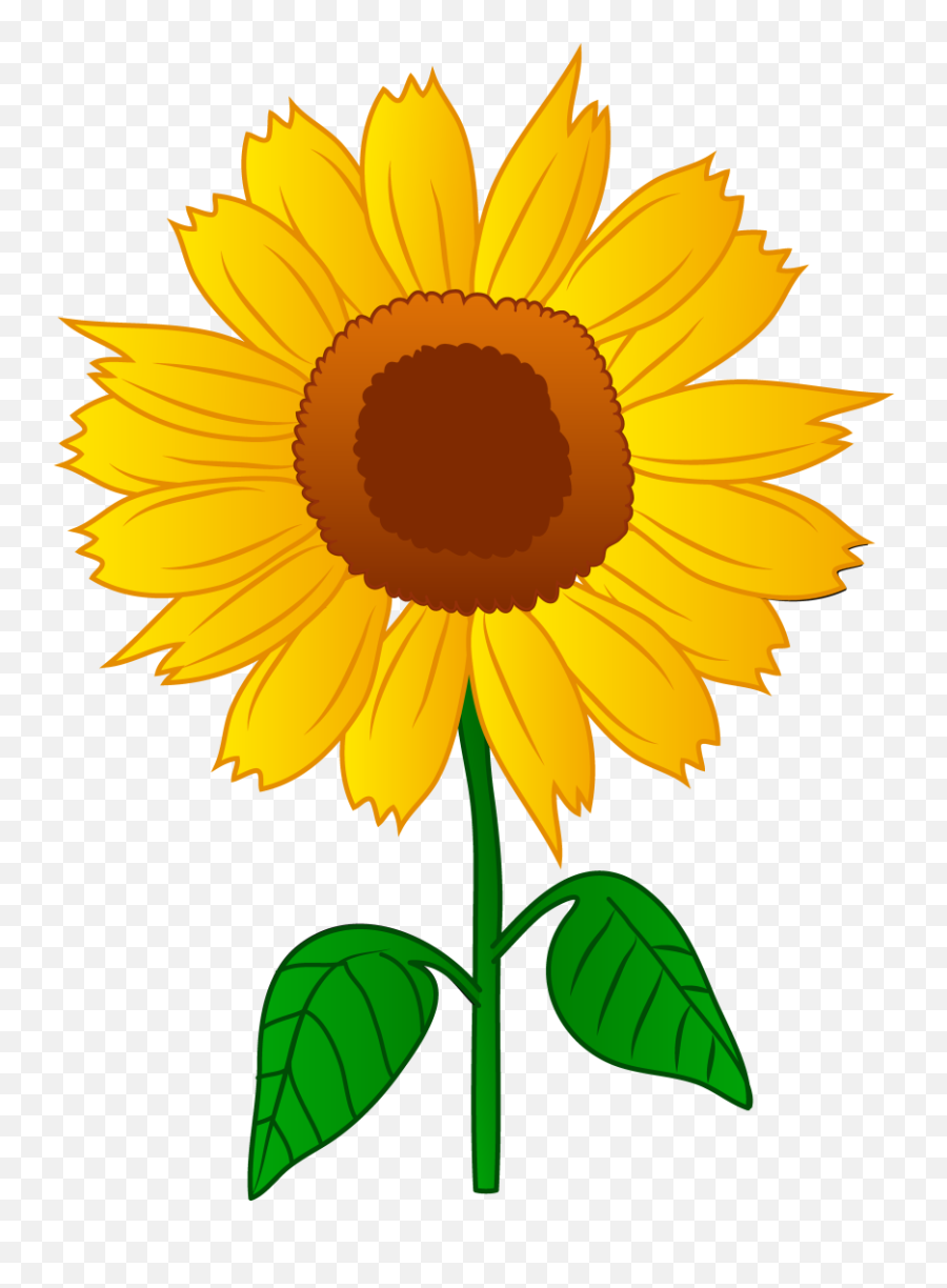 Sun Flower Clipart Black And White - Clip Art Of Sunflower Emoji,Flower Emoji Copy And Paste