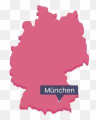Munich - Black And White Map Of Germany Emoji