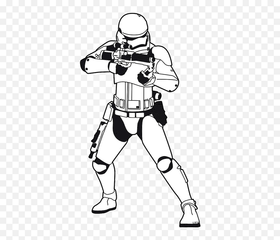 Free Storm Trooper Png Download Free Clip Art Free Clip - Star Wars Stormtrooper Line Art Emoji,Bb8 Emoji