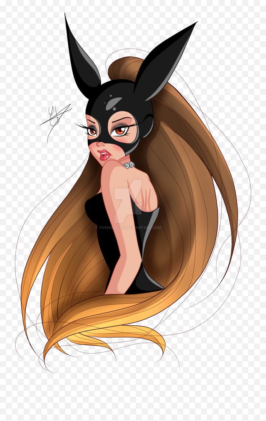 Ariana Grande Clipart Drawing - Drawing Anime Ariana Grande Emoji,Ariana Grande Emoji