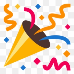 600 X - New Year Horn Clipart Emoji