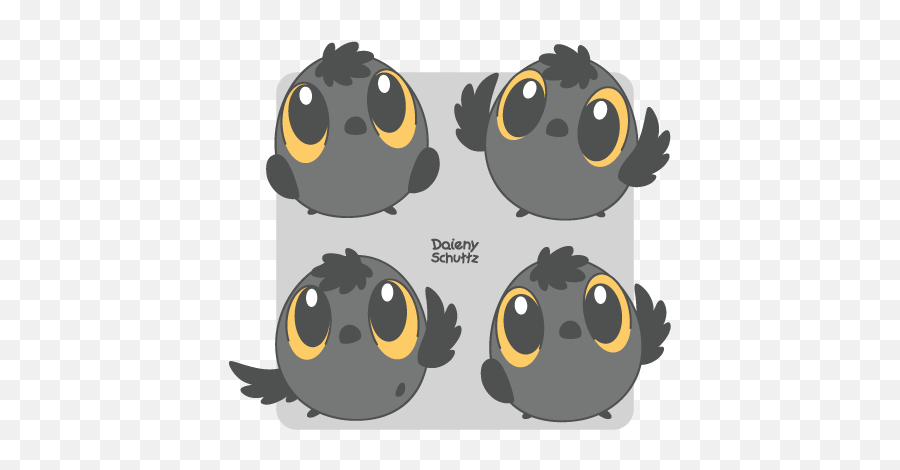 Grey Owl - Cartoon Emoji,Owl Emoticon