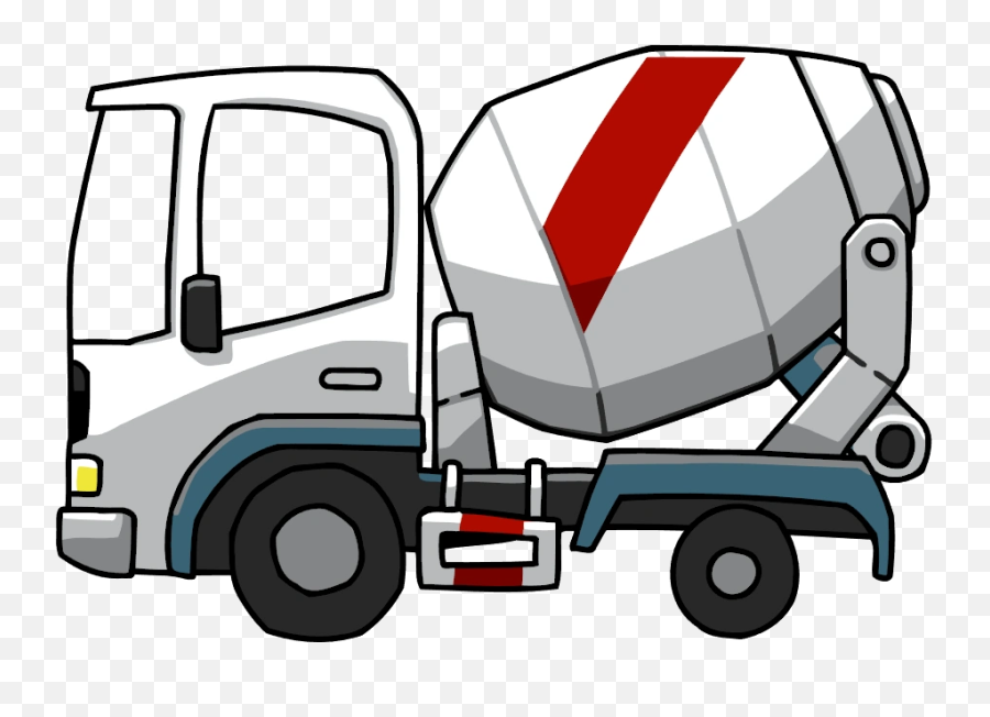 Concrete Mixer - Concrete Mixer Truck Cartoon Png Emoji,Truck Emoji
