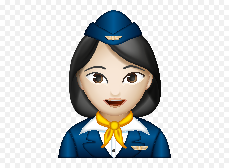Emoji - Transparent Flight Attendant Icon,Cabin Emoji
