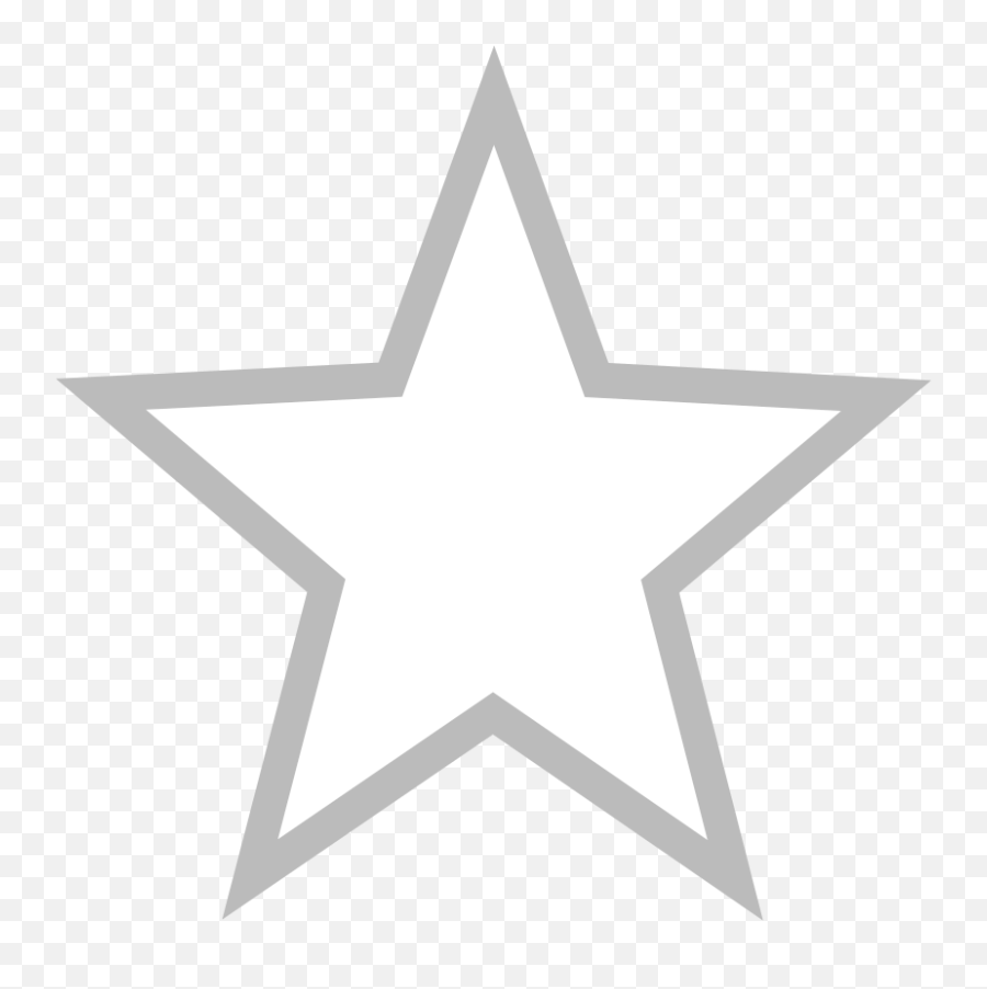 Empty Star - White Star Transparent Background Emoji,Empty Star Emoji