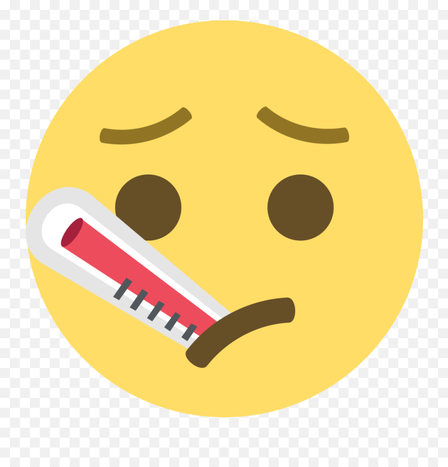 Emojione 1f912 - Meningitis Symptoms Emoji,Sad Emoji