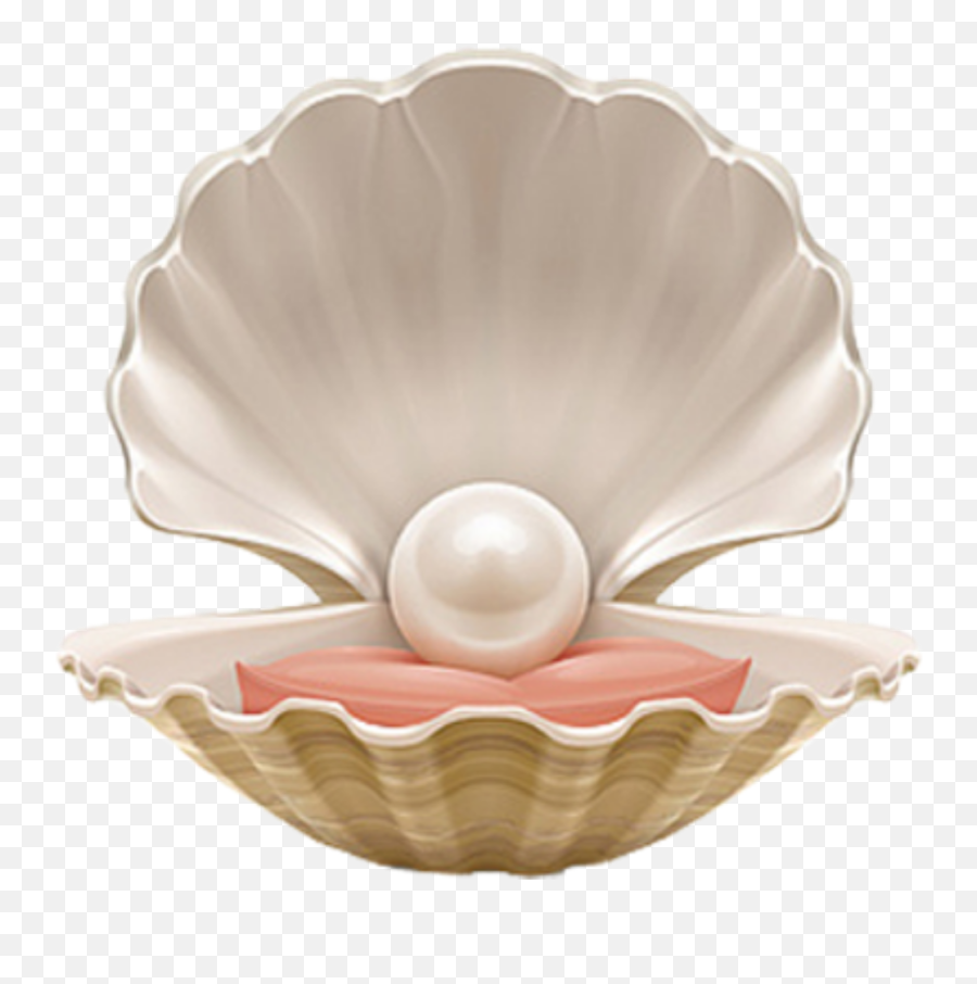 Art Shell Clam Pearl Different Sticker - Pearl In Oyster Clipart Emoji ...