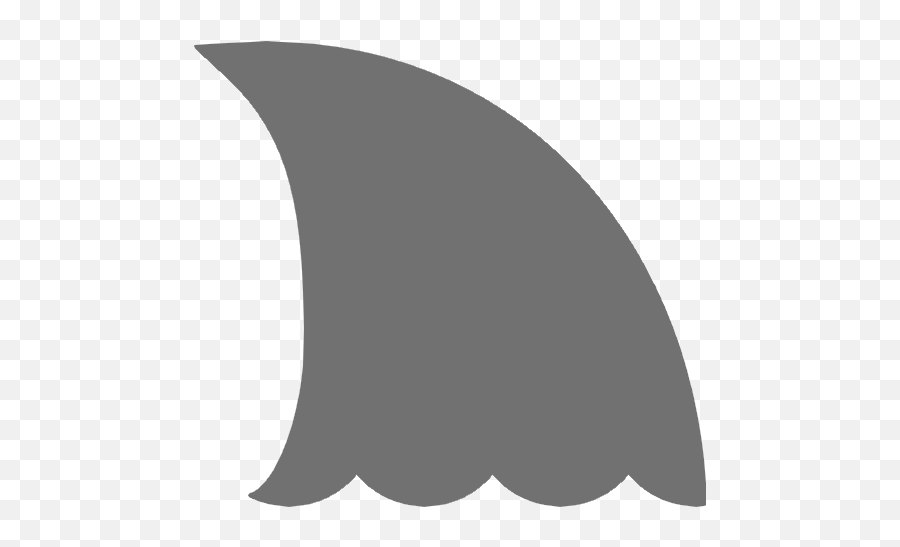 Sharkfin Shark Fish Grey Ocean - Clip Art Emoji,Shark Fin Emoji
