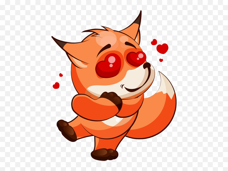 Fox Fun Emoji - Cartoon,Foxy Emoji