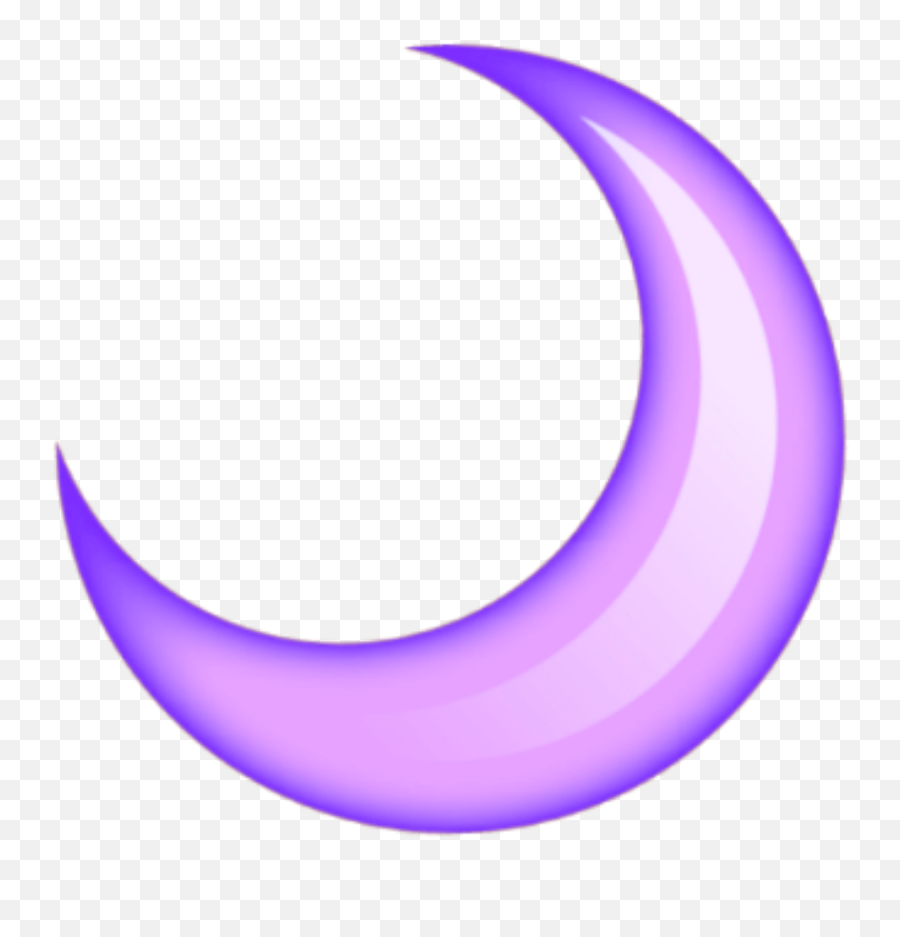 Moon Emoji Purple - Circle,Purple Moon Emoji
