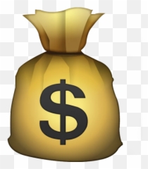 Money Bag Emoji - Transparent Background