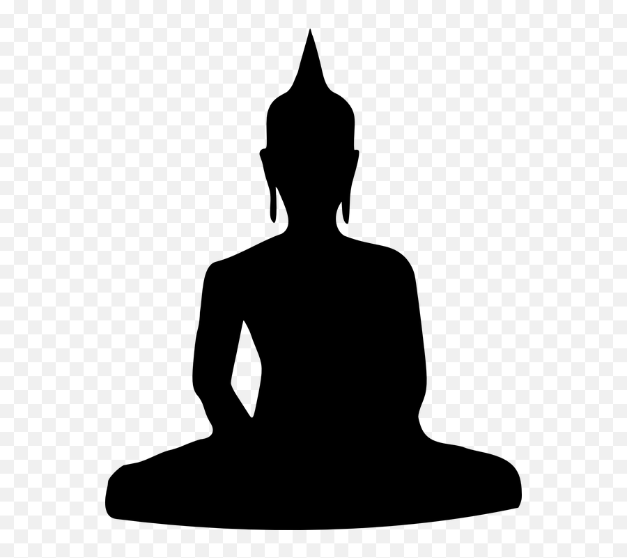 Free Buddha Yoga Vectors - Silhouette Buddha Clipart Emoji,Okay Hand Emoji