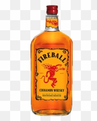 Fireball Bottle Clipart - Cinnamon Whisky Emoji