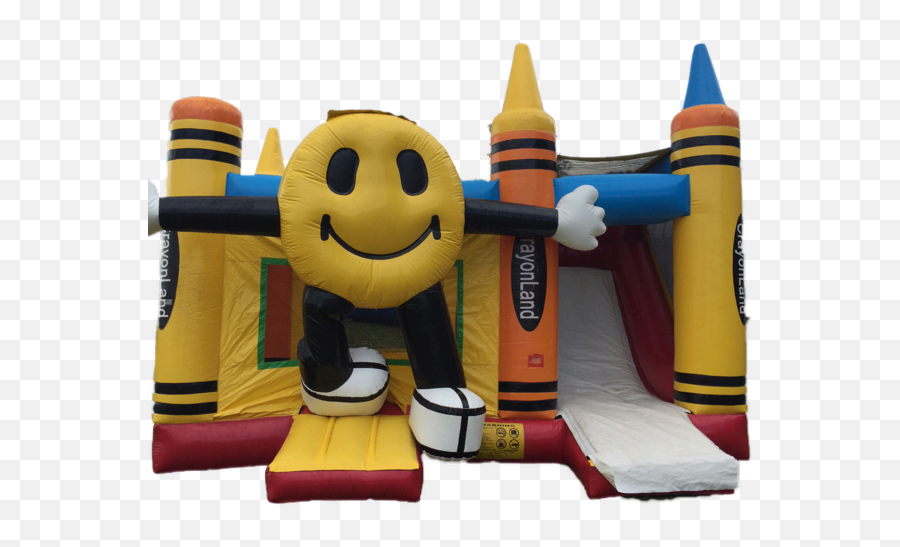 Bounce House Combo Slide Smiley Combo - Inflatable Emoji,House Emoticon