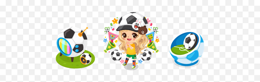 Get Ready For Soccer Excitement On Line Play - Line Store Clip Art Emoji,Soccer Player Emoji