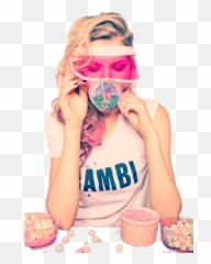 Bubble Gum Cupcake Bubblegum Blow - Cake Emoji