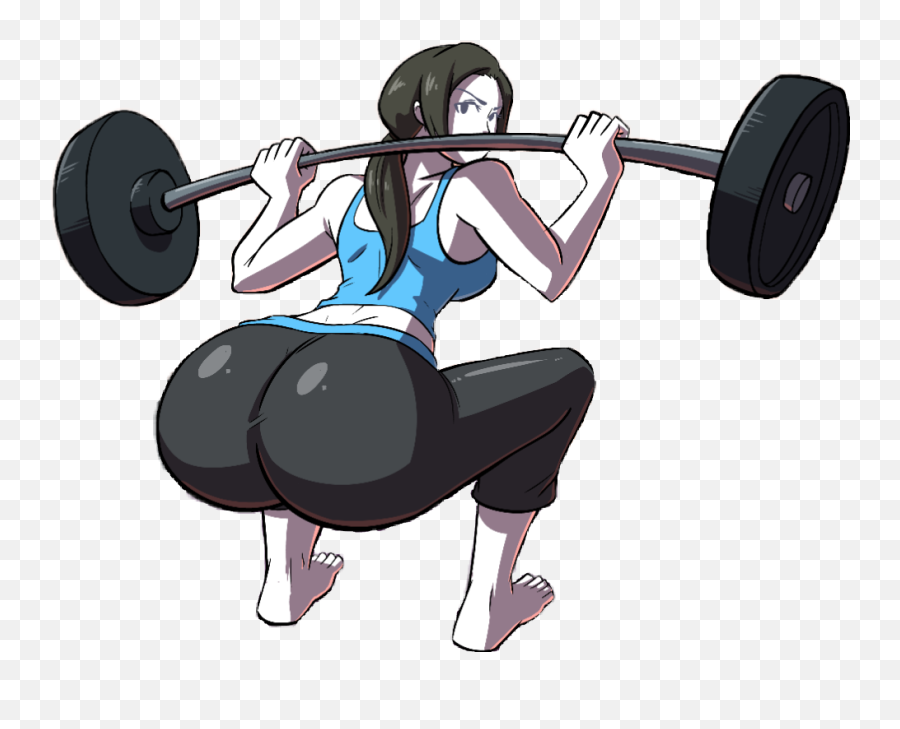 Wiisports Gym Sexy Datass - Sticker By Gabi Wii Fit Emoji,Weightlifter Emoji