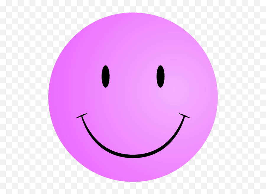 Pink Smiley Face - Purple Happy Icon Png Emoji,Dj Emoticons