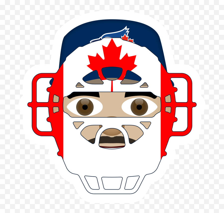 Toronto Blue Jays Emojis - Catchers Mask Silhouette,Blue Verified Emoji