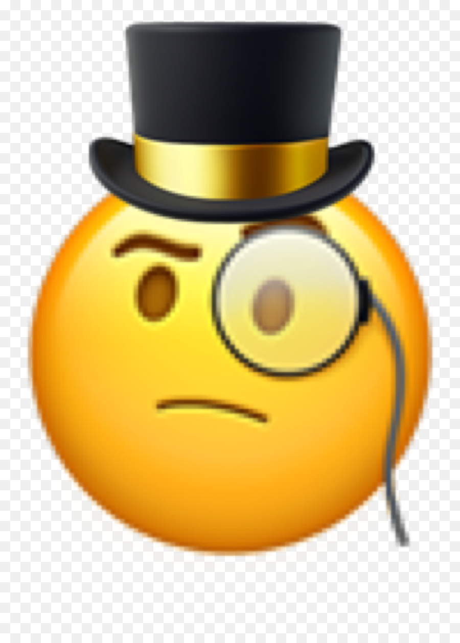 Sticker By Morganicc Emoji Top Hat Emoticon Free Transparent Emoji 