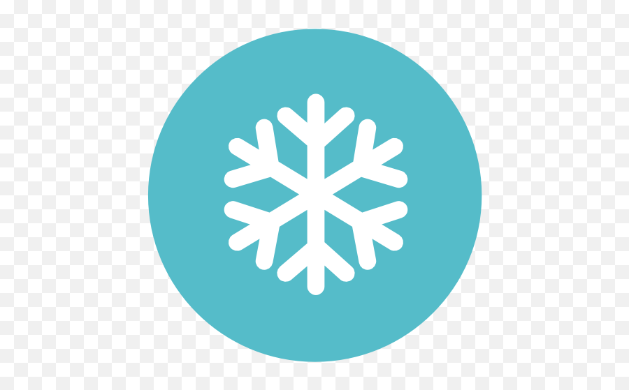 Snow Flake Icon Flat Christmas Circle Iconset Fps - Washington Office On Latin America Emoji,Snowflake Emoji Png
