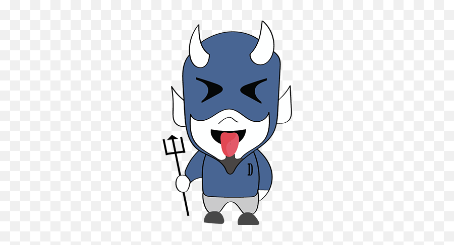 Blue Devil Stickers - Supernatural Creature Emoji,Blue Devil Emoji